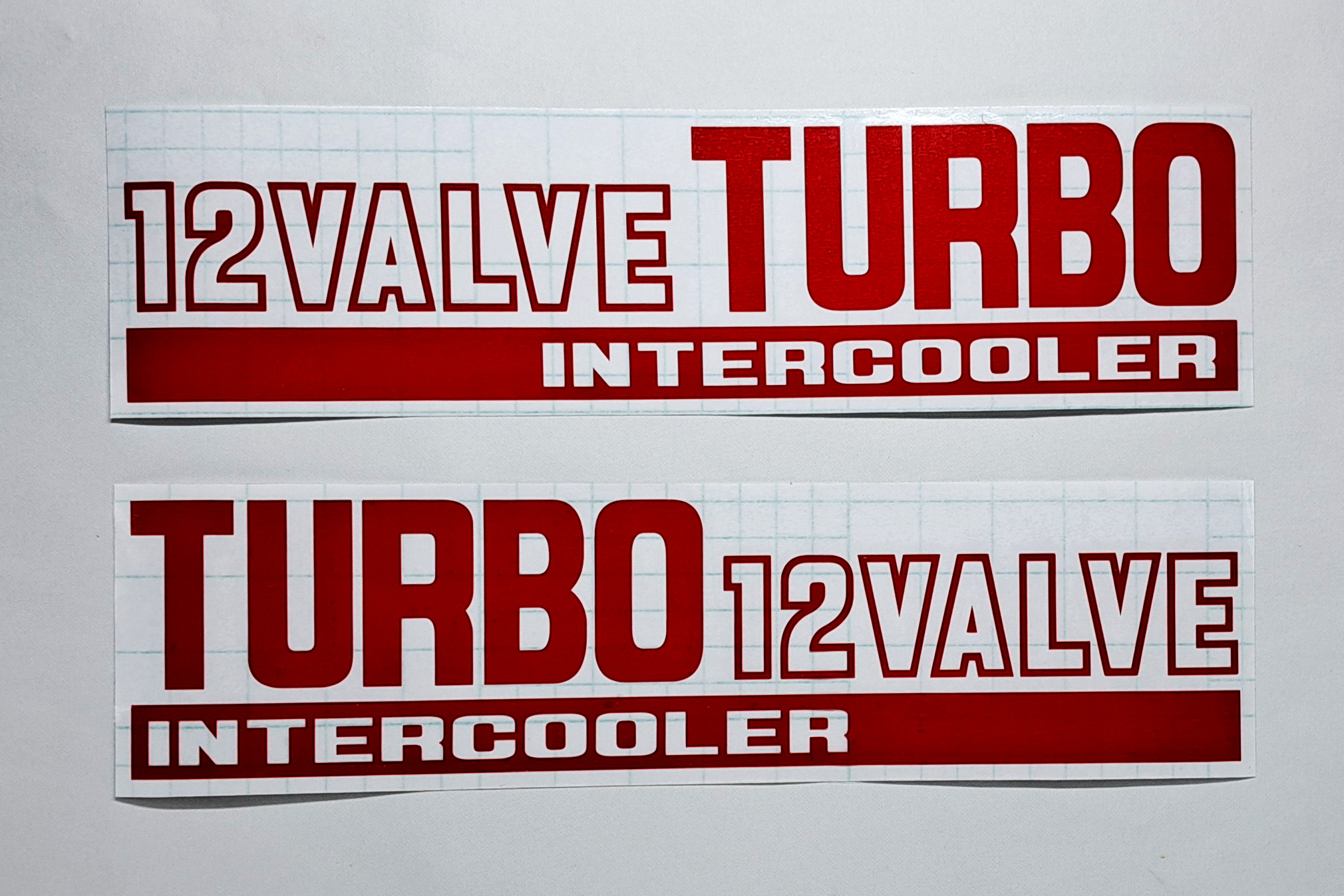 「12VALVE INTERCOOLER TURBO」カッティングステッカー